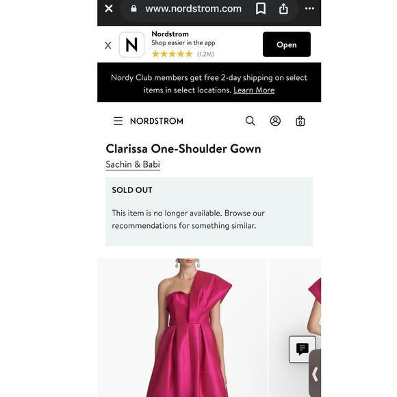 SACHIN + BABI Clarissa Aqua Gown with Pockets Size 12 New with Tag MSRP $1195 - Picture 7 of 10